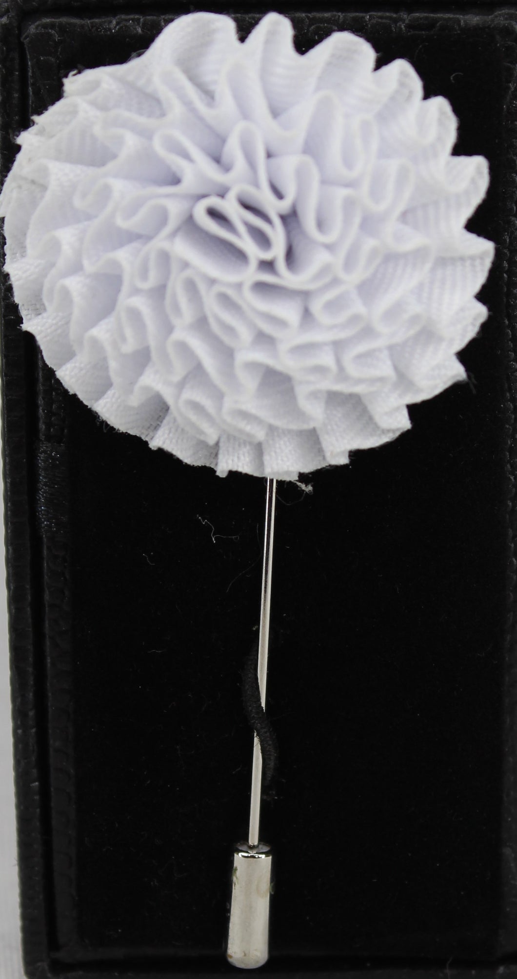 Small White Flower Stick Lapel Pin