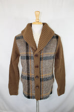 Load image into Gallery viewer, Brown Plaid Cardigan