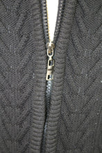 Load image into Gallery viewer, Black Zip Up Cardigan