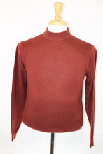 Load image into Gallery viewer, Rust Mock Turtleneck