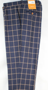 Tallia Orange Navy Window Pane Pants