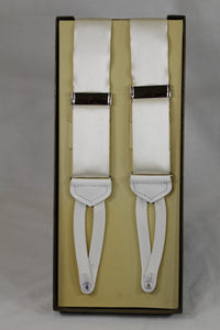 Ivory Silk Suspenders