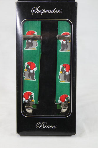 Holiday Penguin Suspenders