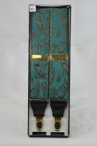 Gold Paisley Suspenders