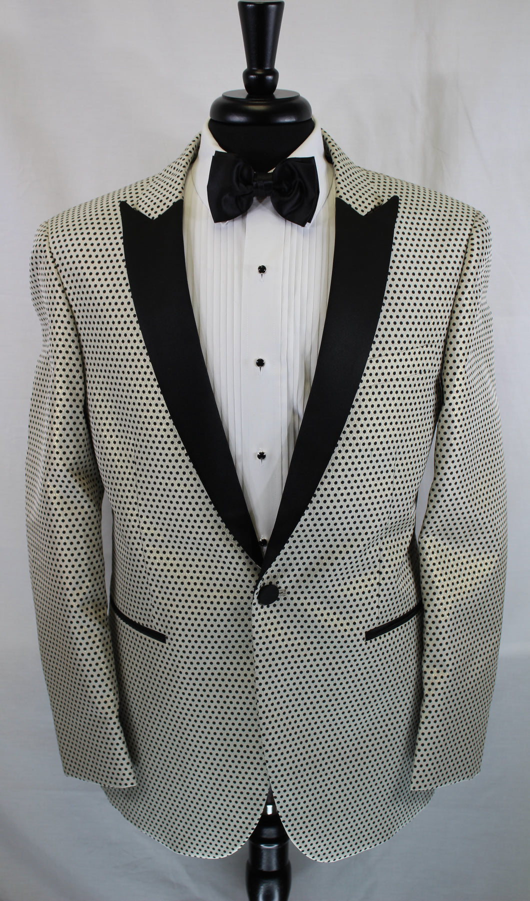 Champagne Polka Dot Dinner Jacket