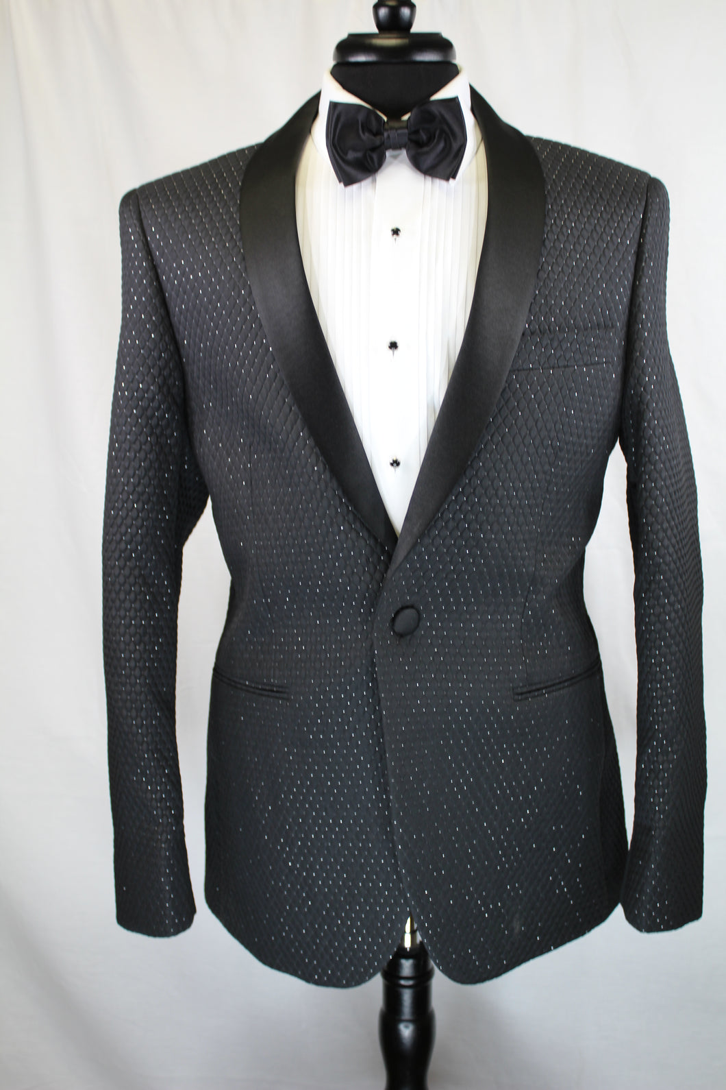 Black Diamond Pattern Dinner Jacket