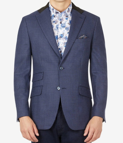 Blue Houndstooth Sport Coat