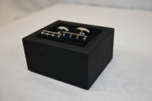 Load image into Gallery viewer, Onyx Bar Cufflinks