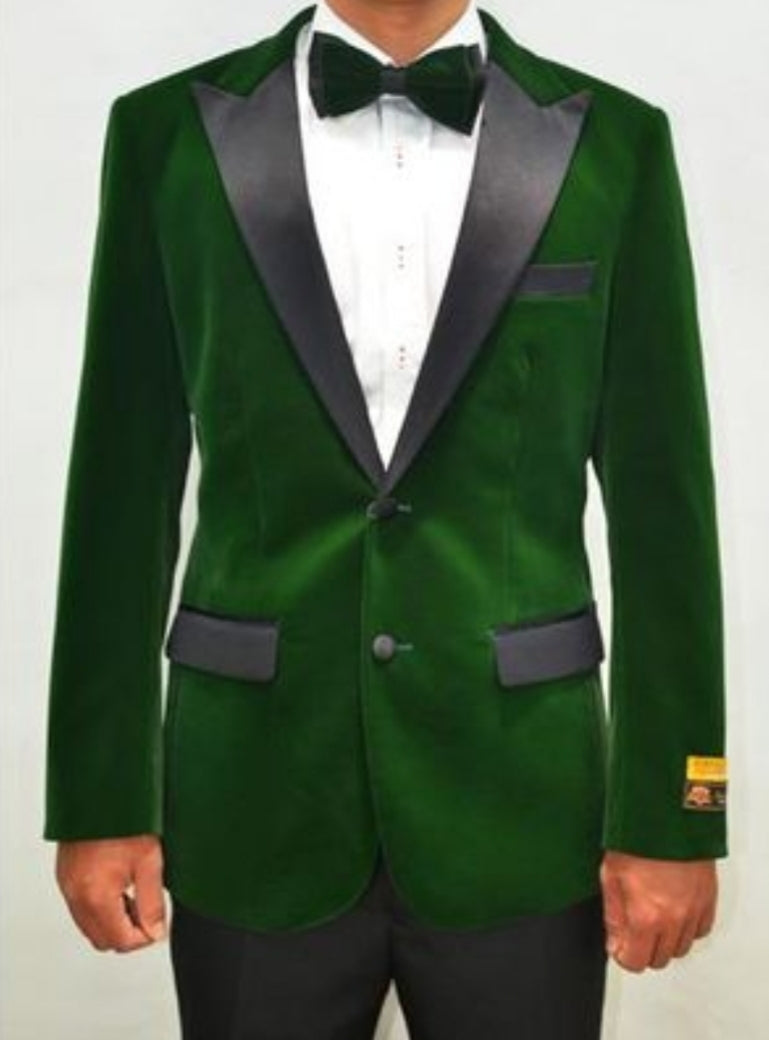 Green Velvet Dinner Jacket