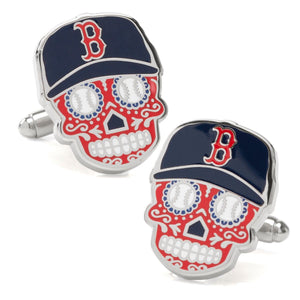 Boston Red Sox Skull Cufflinks