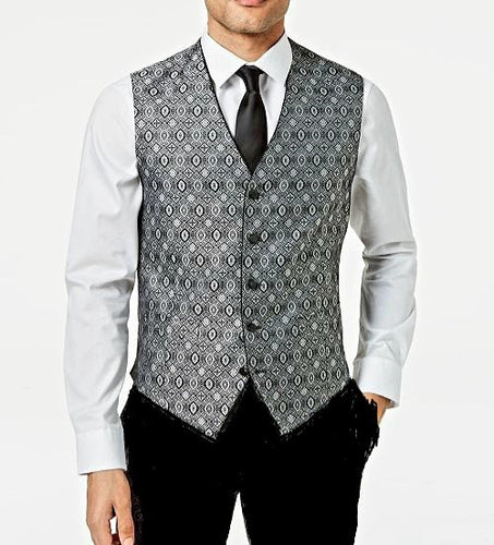 Black and Silver Regal Vest