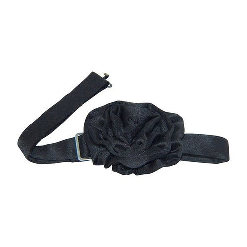 Women's Black Rosette